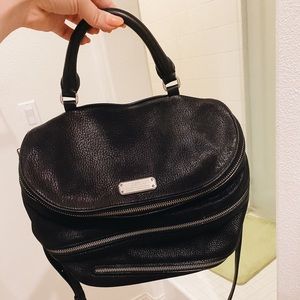 Marc Jacobs Black Leather Zipper Bag
